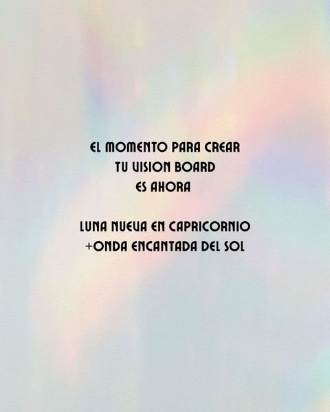 Creá tu vision board en sincronia con la Luna Nueva 