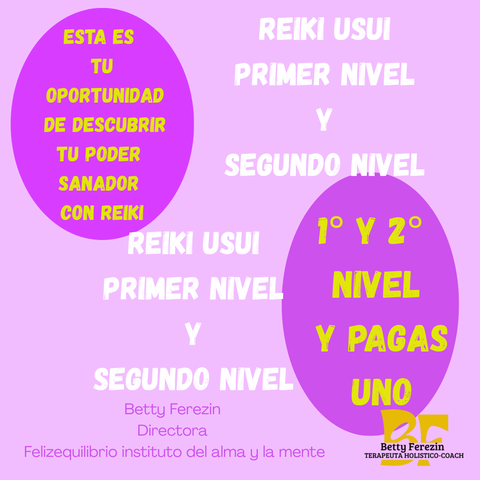 REIKI USUI 1º y 2º NIVEL