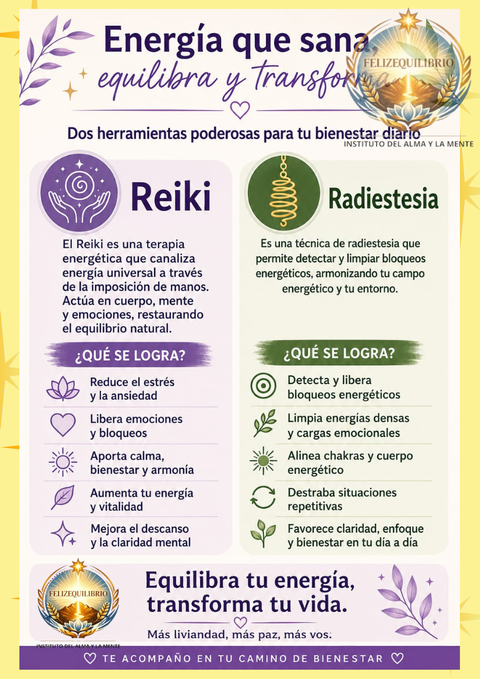 SESIÓN DE LIMPIEZA ENERGETICA, ARMONIZACIÓN Y EQUILIBRIO; REIKI + PÉNDULO 