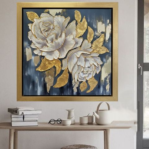 Arte Texturado Flor Peonia
