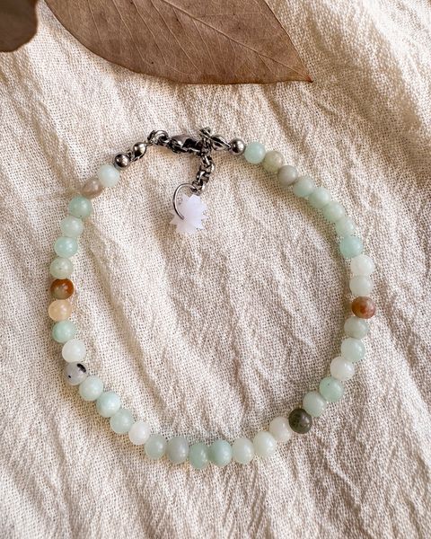Pulsera Emperatriz - Amazonita africana natural