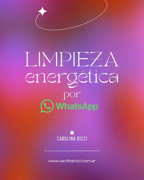 Limpieza energética vía Whatsapp