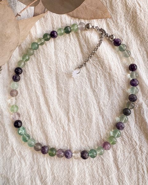 Collar Emperatriz - Fluorita natural