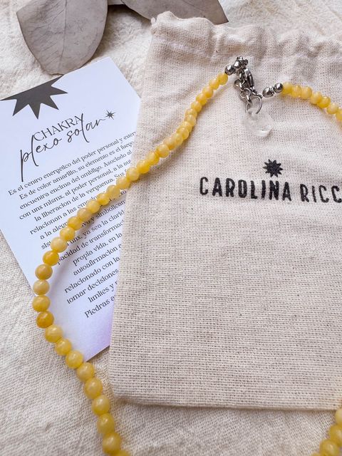 Collar Emperatriz - Calcita amarilla 