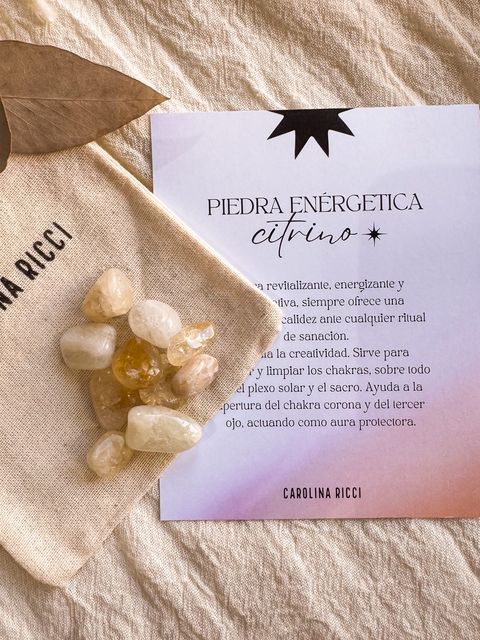 Piedra citrino rolado