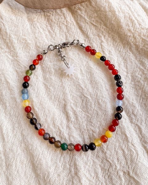 Pulsera Emperatriz - Ágatas oscuras