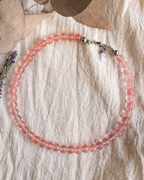 Collar Emperatriz - Cuarzo cherry