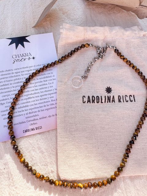 Collar Emperatriz - Ojo de tigre