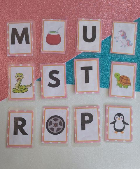 Memotest letras y dibujos