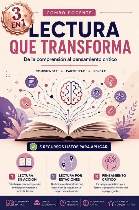 📚 Lectura que transforma: de la comprensión al pensamiento crítico