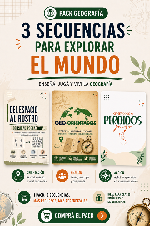 🌍 Pack Geografía Viva: Enseña, Juega y Vive la Geografía