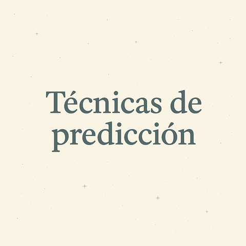 Formación 2: Técnicas de predicción