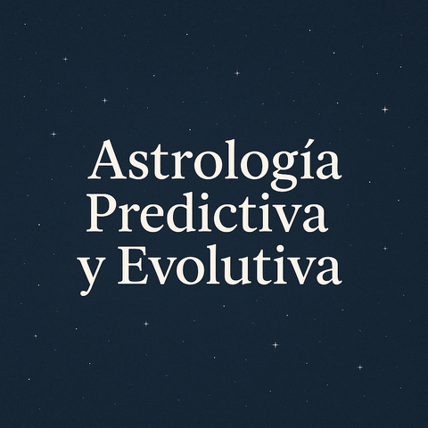 Formación 1: Astrología Predictiva / Evolutiva