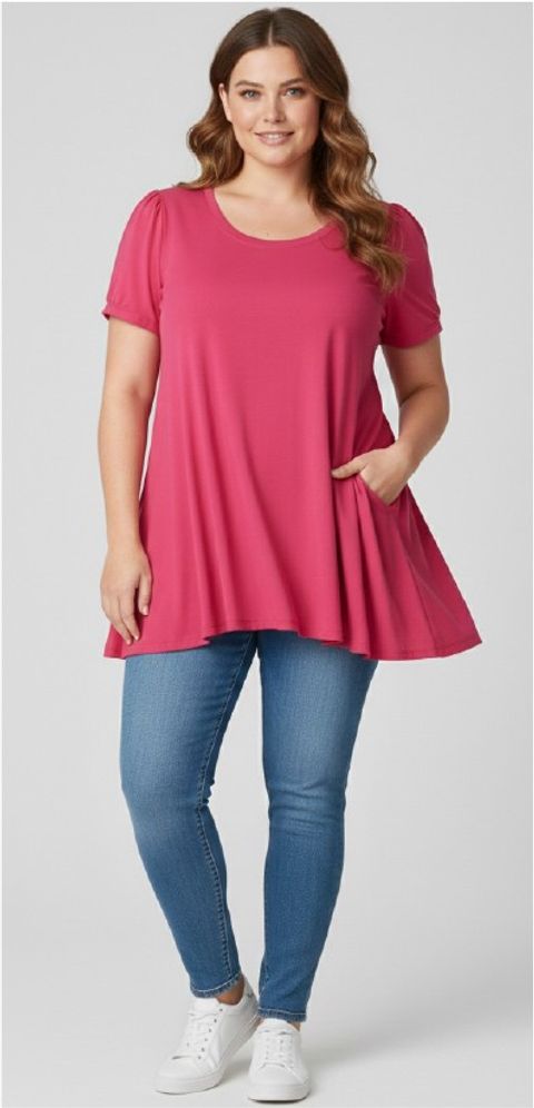 Molde remera evase talle grandes art2023