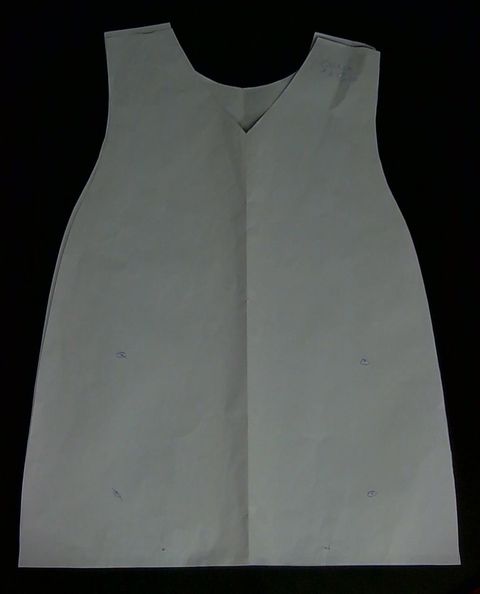 art 2051 molde guardapolvo tipo poncho 