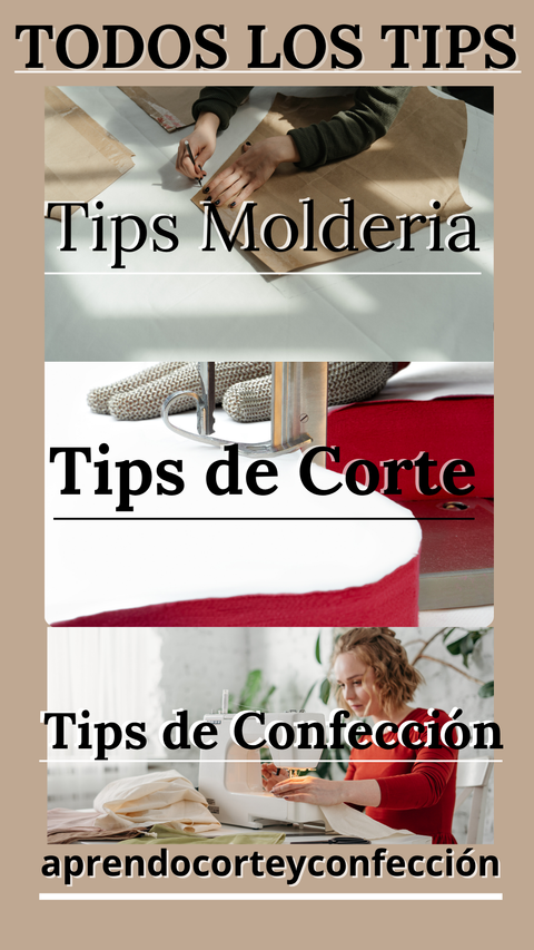 tips de molderia, corte, y costura