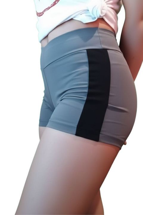 Molde Calza corta combinada con franja de algodón con lycra art 2014