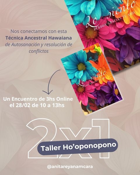 2x1 en Taller de Ho’oponopono