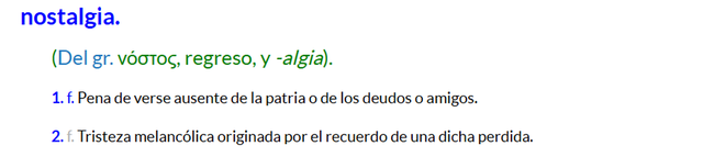 Resignificar la nostalgia