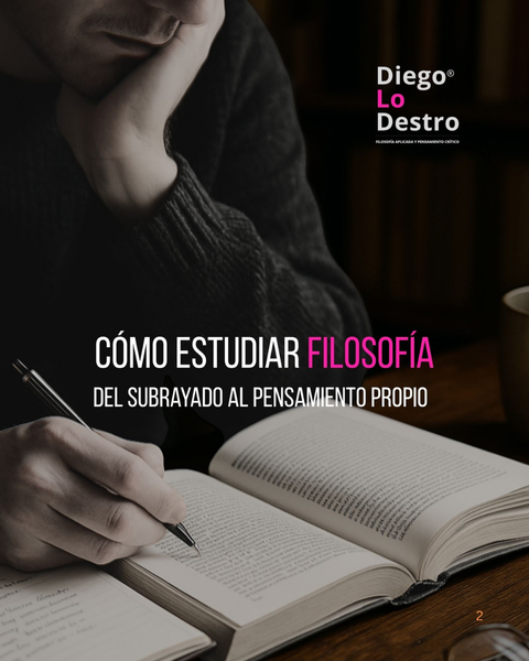 Cómo estudiar filosofía