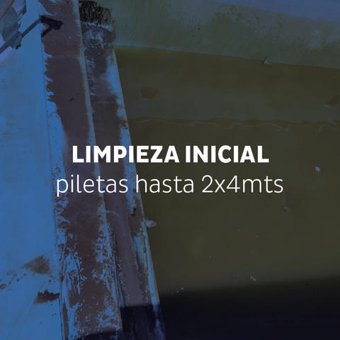 Limpieza inicial - hasta 2x4mts