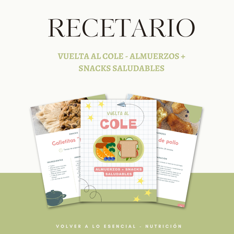 Vuelta al cole - Almuerzos + snacks saludables
