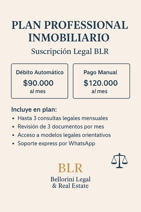 Suscripción mensual BLR para Profesionales del Real Estate