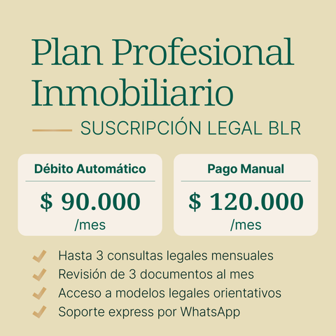 Suscripción mensual BLR para Profesionales del Real Estate