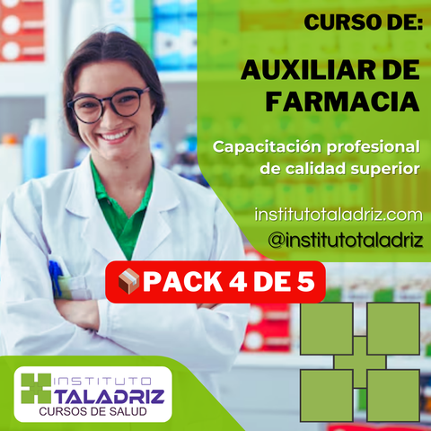 Auxiliar de Farmacia 💊 | Curso | Pack📦 4 de 5