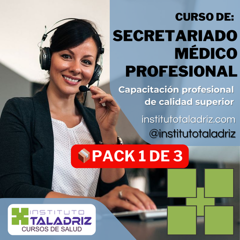Secretariado Médico Profesional 👩‍⚕️| Curso | Pack📦 1 de 3