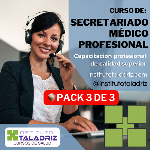 Secretariado Médico Profesional 👩‍⚕️| Curso | Pack📦 3 de 3