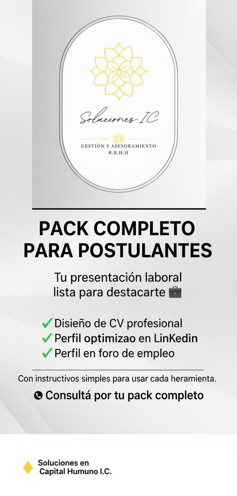 Pack completo para postulantes – Tu presentación laboral lista 