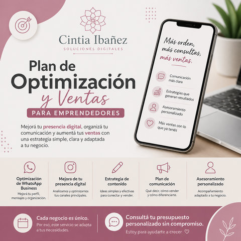 Plan de Optimización y Ventas para Emprendedores