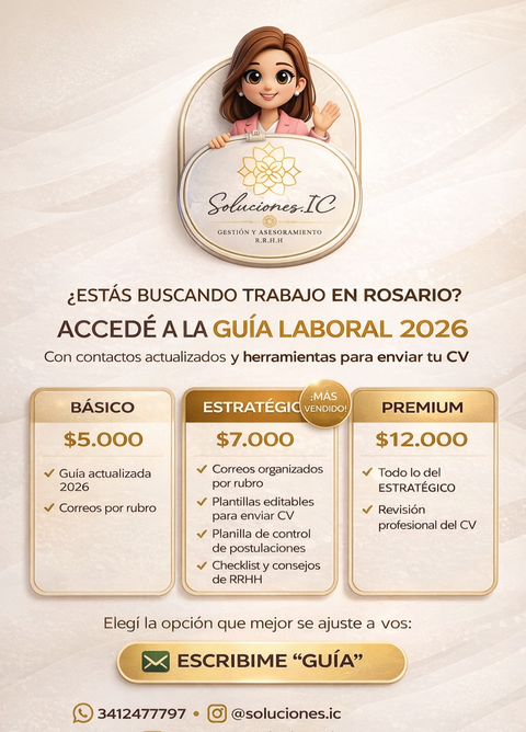 Guía Laboral Rosario 2026 – Contactos y Herramientas para Enviar tu CV