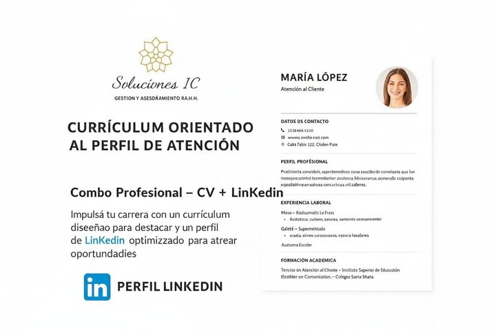 Combo Profesional – CV + Perfil de LinkedIn