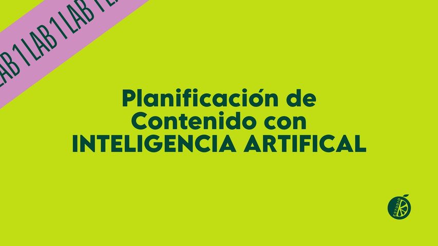 Planificación de Contenido con Inteligencia Artificial.