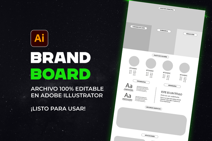 ✨ Plantilla Editable de Brandboard