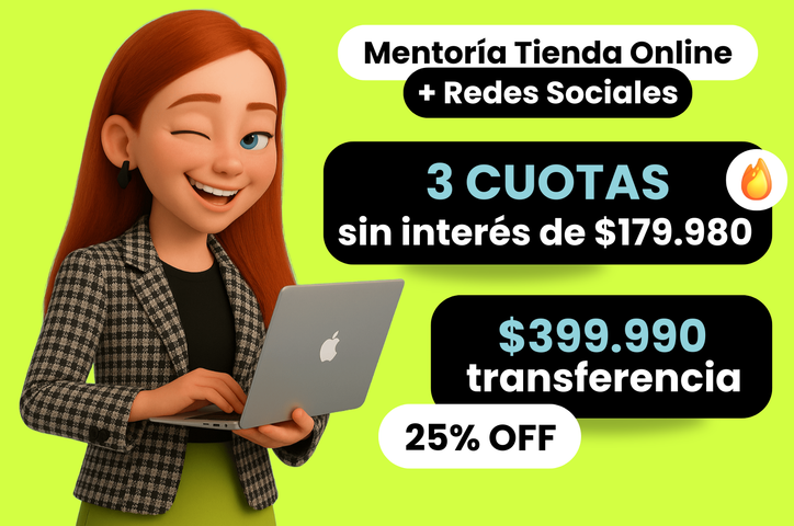 🛒Mentoría Tienda Online + Redes Sociales - Duración: 5 semanas (Transf)
