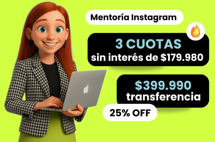 ⚡Mentoría Instagram - Duración: 5 semanas (transferencia)