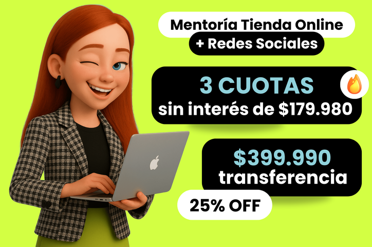 🛒Mentoría Tienda Online + Redes Sociales - Duración: 5 semanas