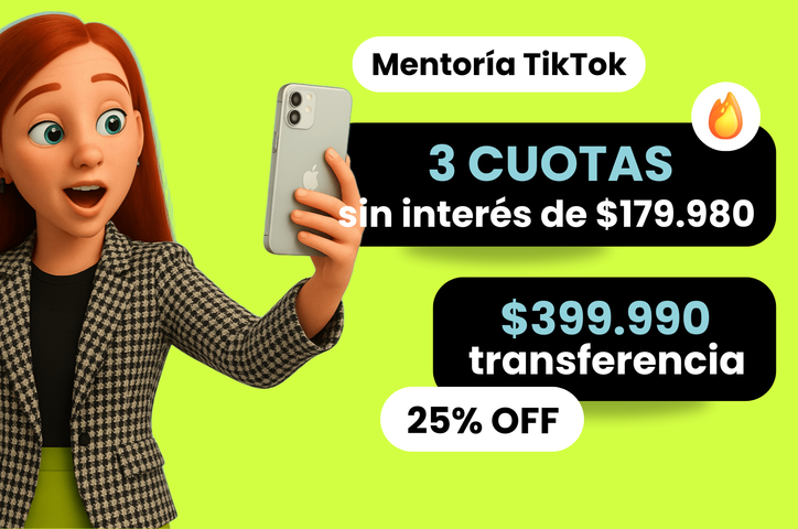 📲Mentoría TikTok - Duración: 5 semanas (t. de cred y Paypal)