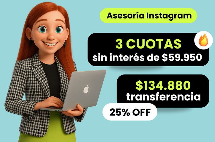 📸Asesoría Instagram - 1 sesión de 60 minutos