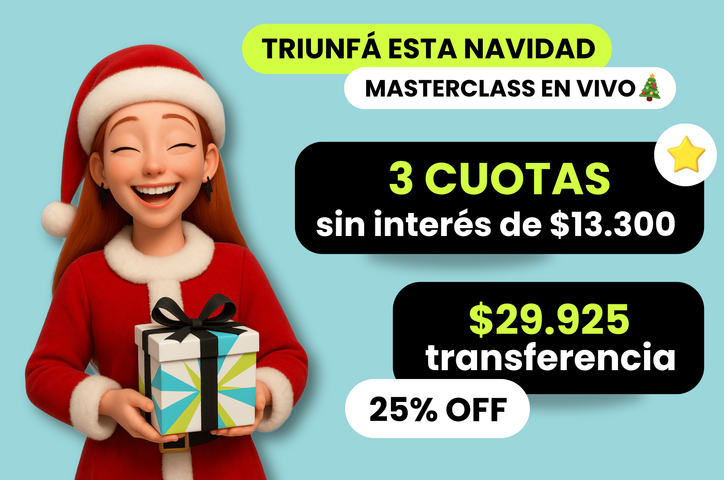 🎄Masterclass GRABADA - Triunfá esta Navidad