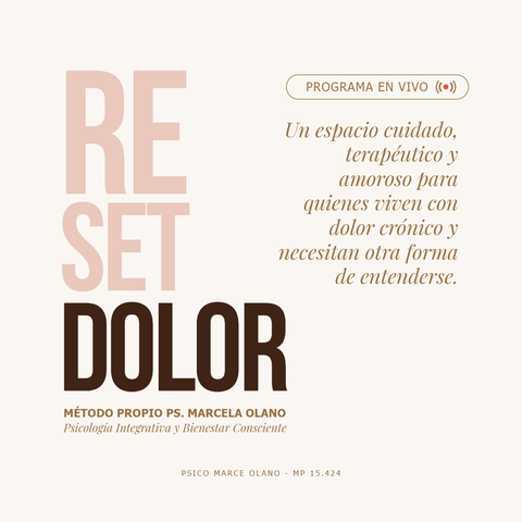 Reset Dolor: Protocolo de Reentrenamiento Del dolor Crónico