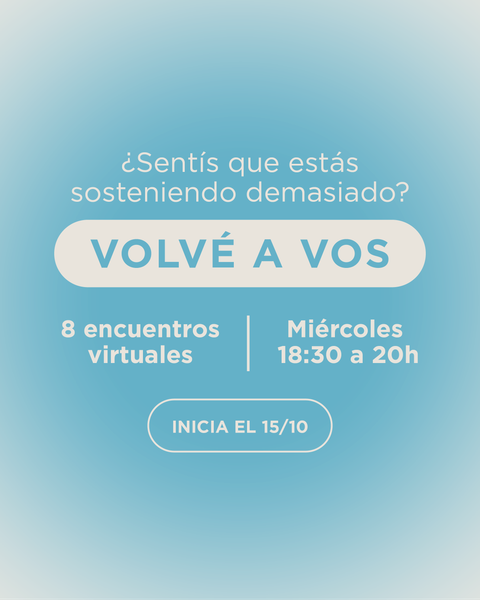 Volvé a Vos | Curso online en vivo