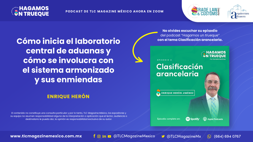 Cómo inicia el laboratorio central de aduanas y cómo se involucra con el sistema armonizado y sus enmiendas por el Ing. Enrique Heron Jiménez