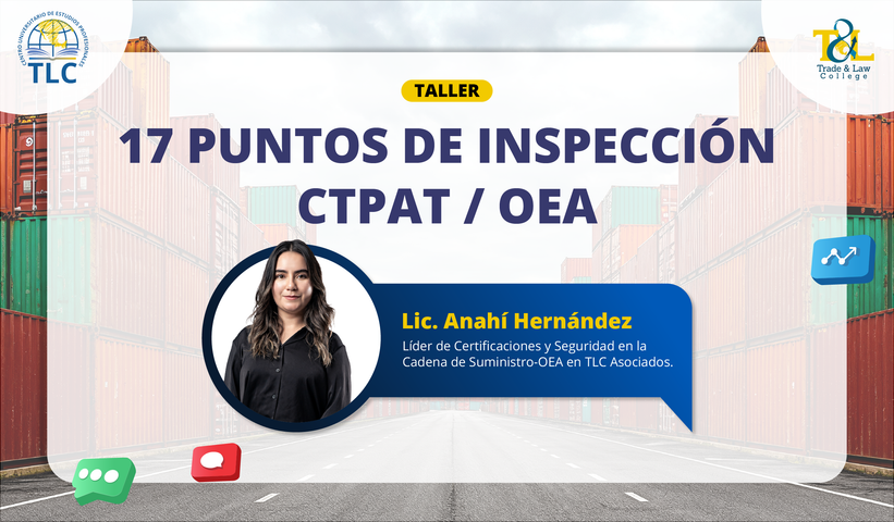 TALLER 17 PUNTOS DE INSPECCIÓN CTPAT / OEA 2026