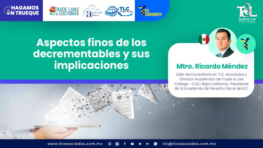 Bee Conocimiento - Aspectos finos de los decrementables y sus implicaciones por el Mtro. Ricardo Méndez