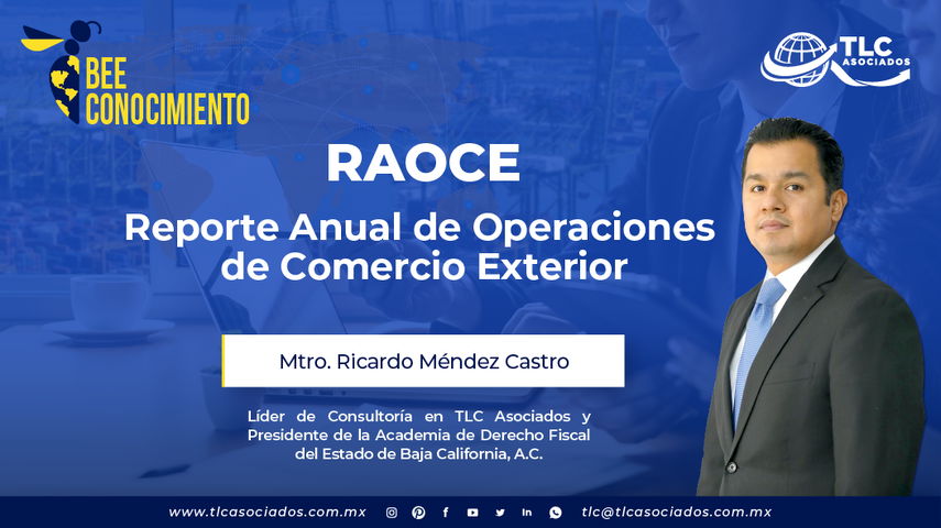 Bee Conocimiento TLC: RAOCE por el Mtro. Ricardo Méndez Castro