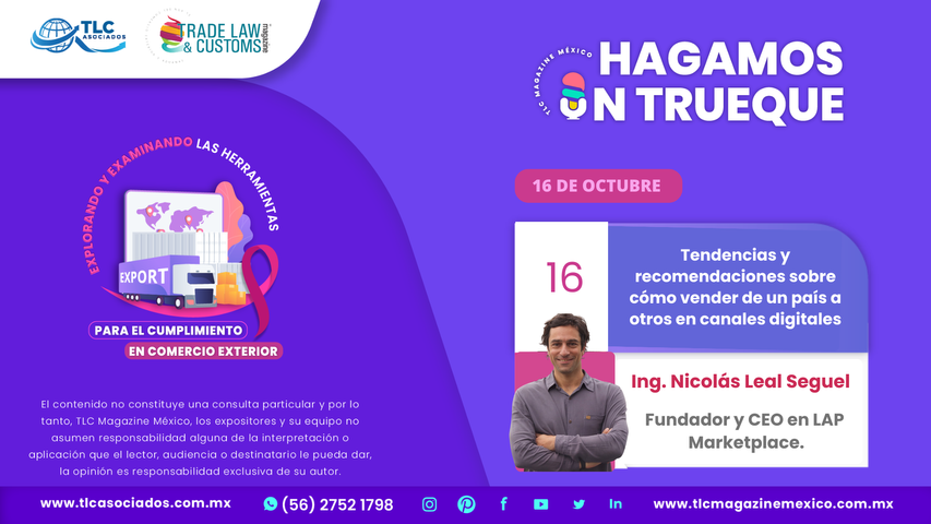 Hagamos un Trueque - Tendencias y recomendaciones sobre cómo vender de un país a otros en canales digitales por el Ing. Nicolás Leal Seguel